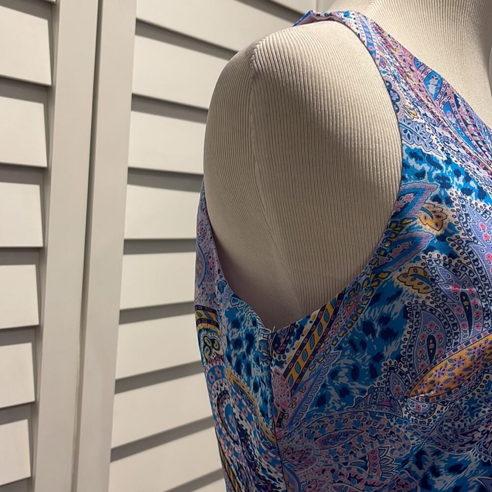 Sam Edelman NWT Summer Paisley Ruffled MIDI Dress, lined and gorgeous. - Picture 8 of 16